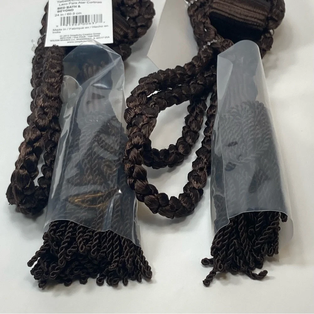 Brown Drapery Curtain Chair Tie Back 24